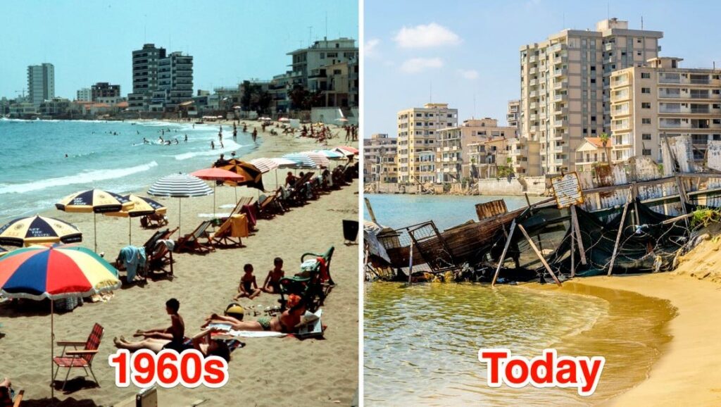 Bombed out of Cyprus - Famagusta before and after the Turkish invasion.
